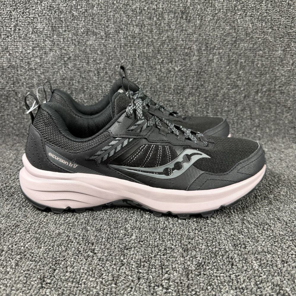 Saucony Excursion TR17 Trail Hiking Black Pink shoes Women Size 11